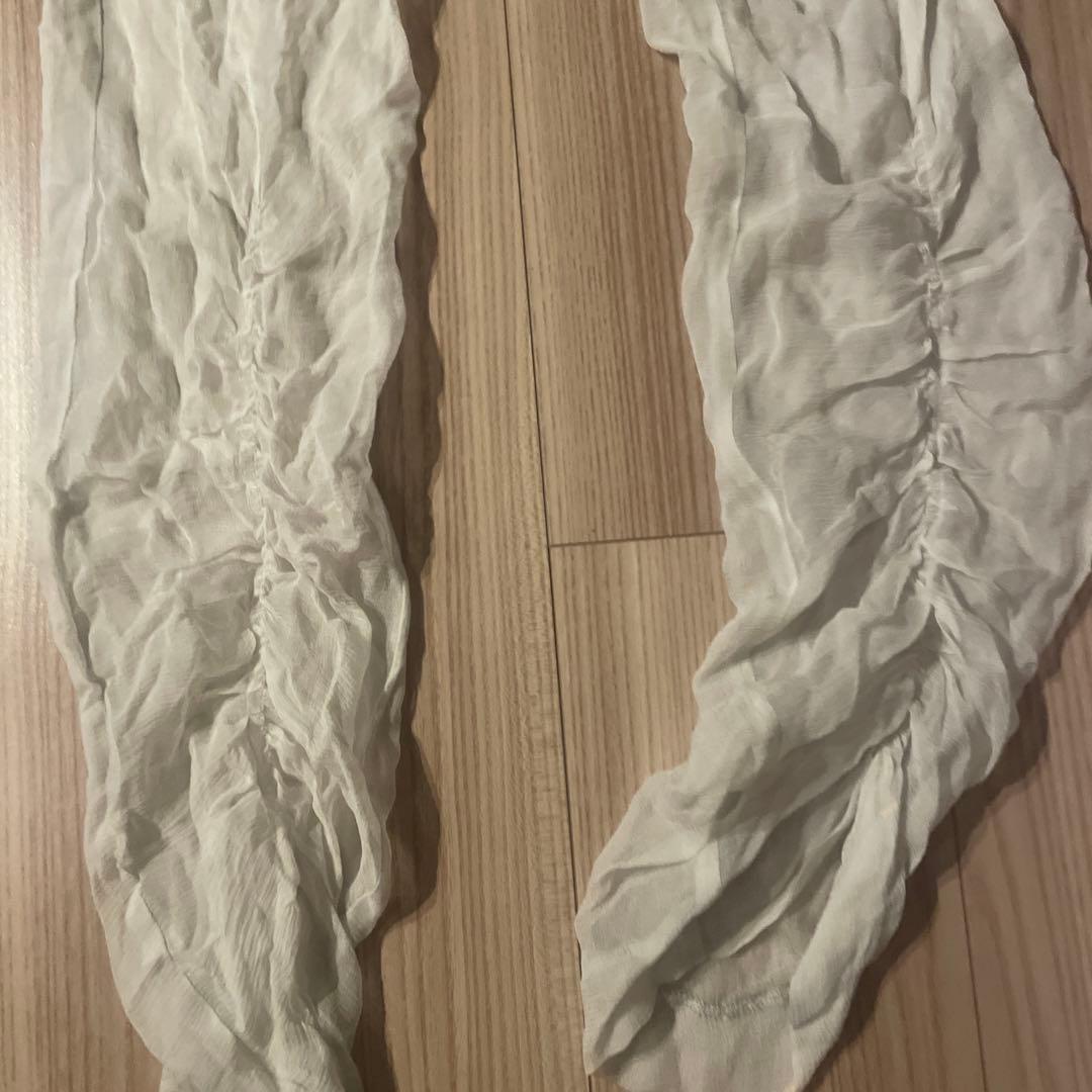 A.F.VANDEVORST シースルーホワイト ギャザーレギンス34