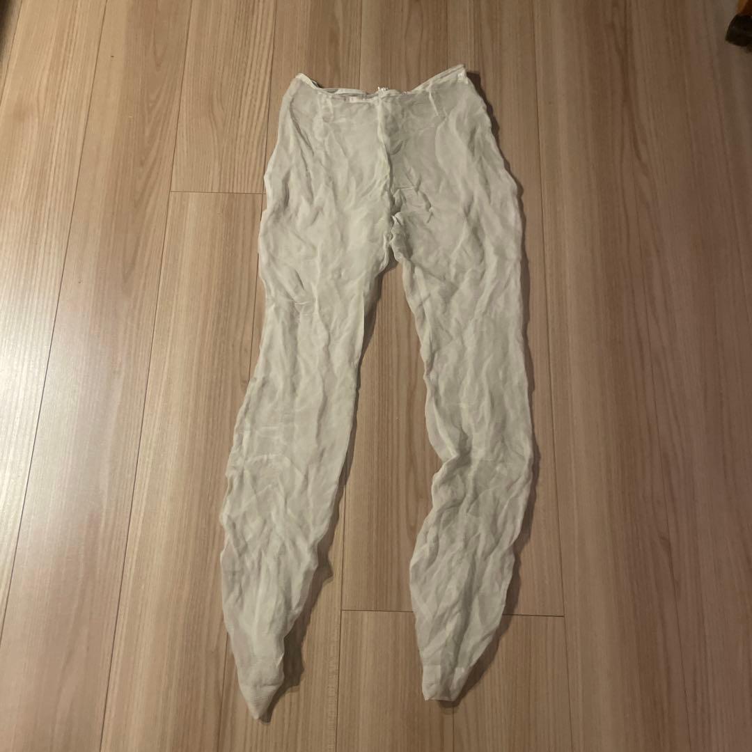 A.F.VANDEVORST シースルーホワイト ギャザーレギンス34