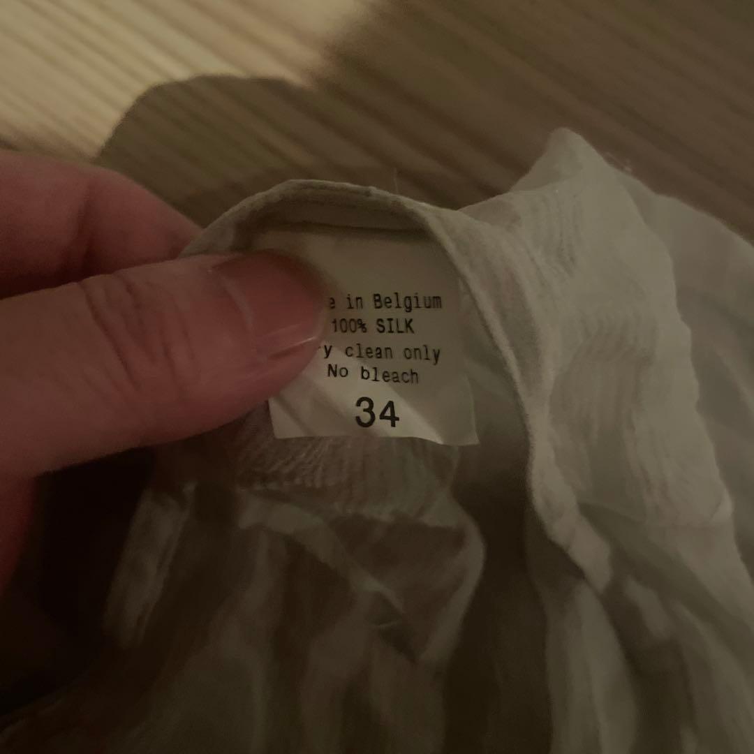 A.F.VANDEVORST シースルーホワイト ギャザーレギンス34