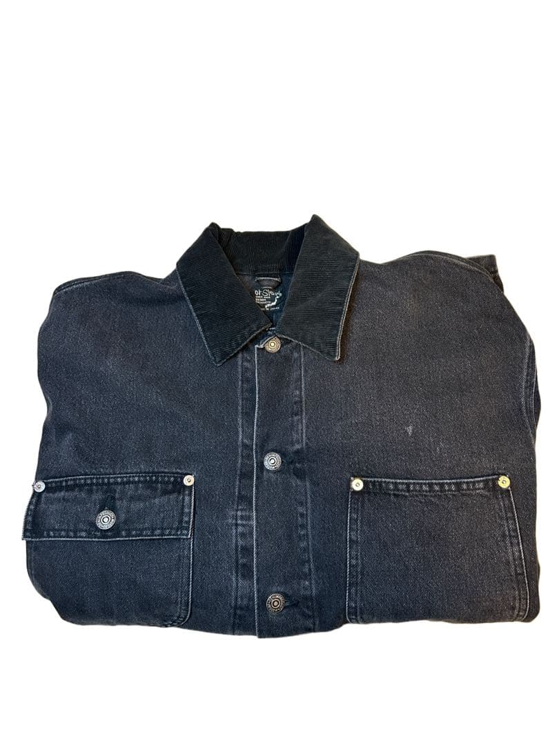 orSlow オアスロウ リラックスフィット カバーオール ブラック黒デニム