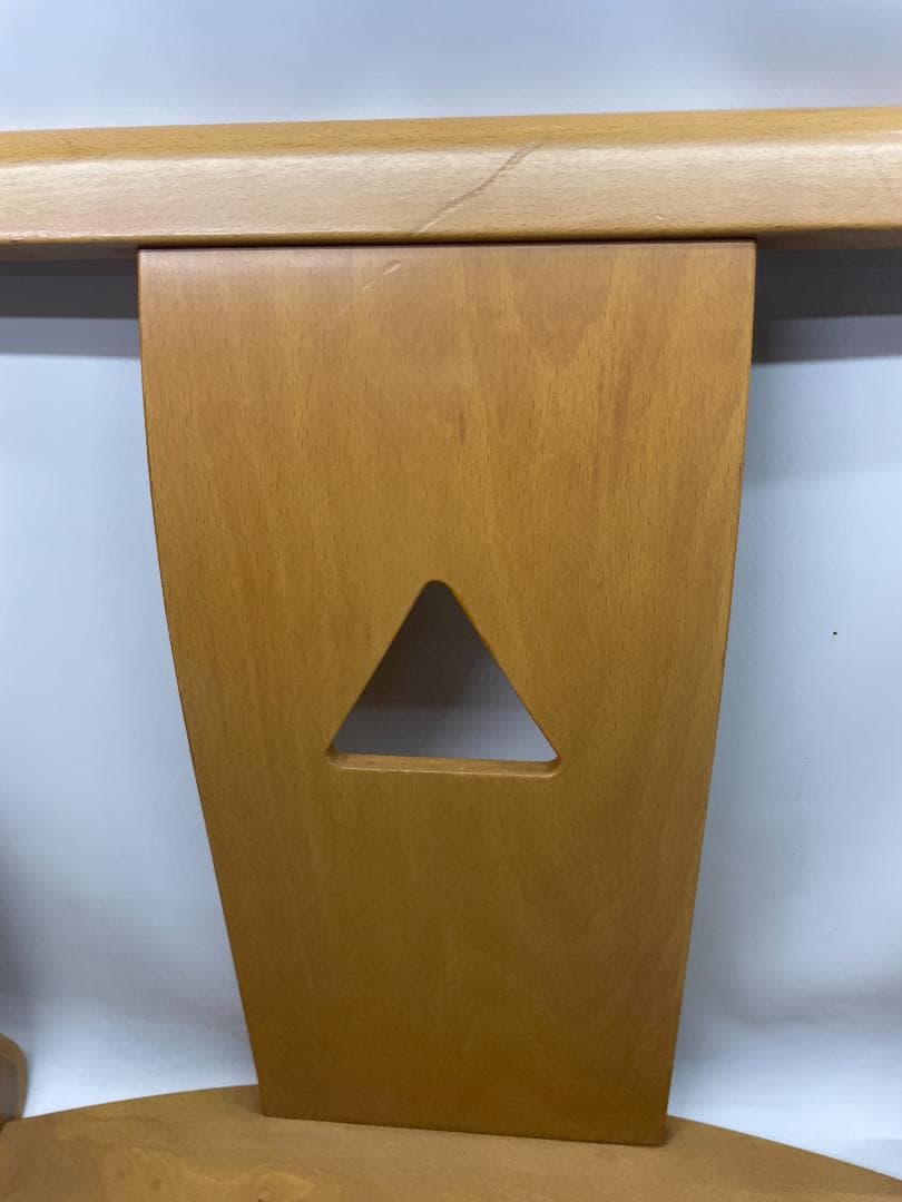 高級座椅子　日本家具　木製　和モダン座椅子 4脚セット 04c24