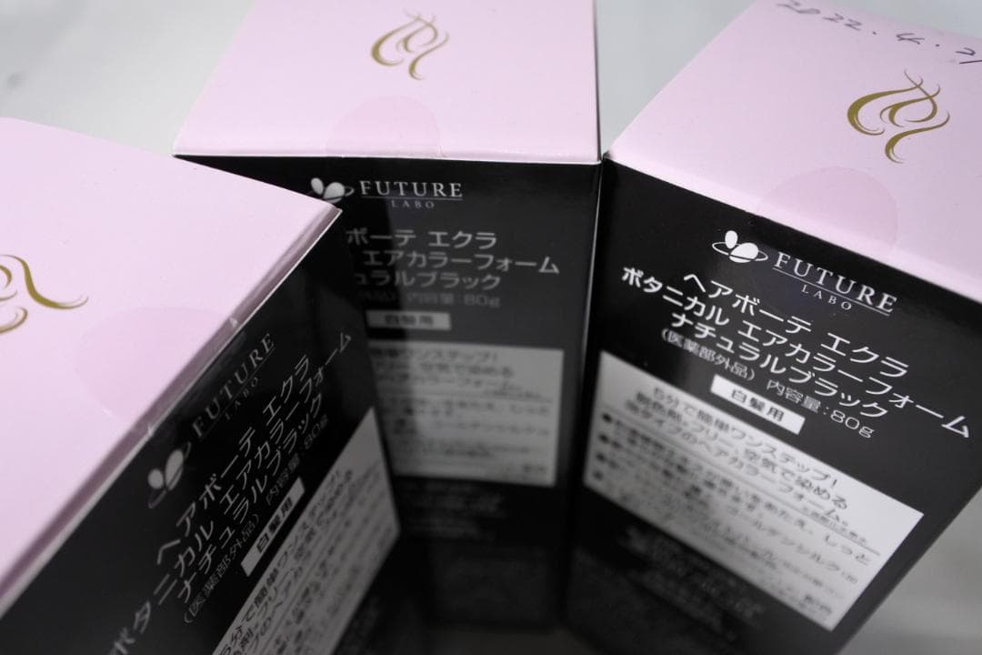 ヘアボーテ エクラ ボタニカル エアカラーフォーム ブラック80g×3箱