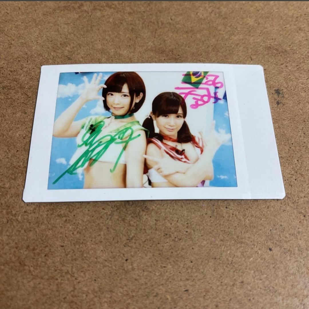 ◆紗倉まな 小島みなみ 直筆サイン入りチェキ セクシー女優
