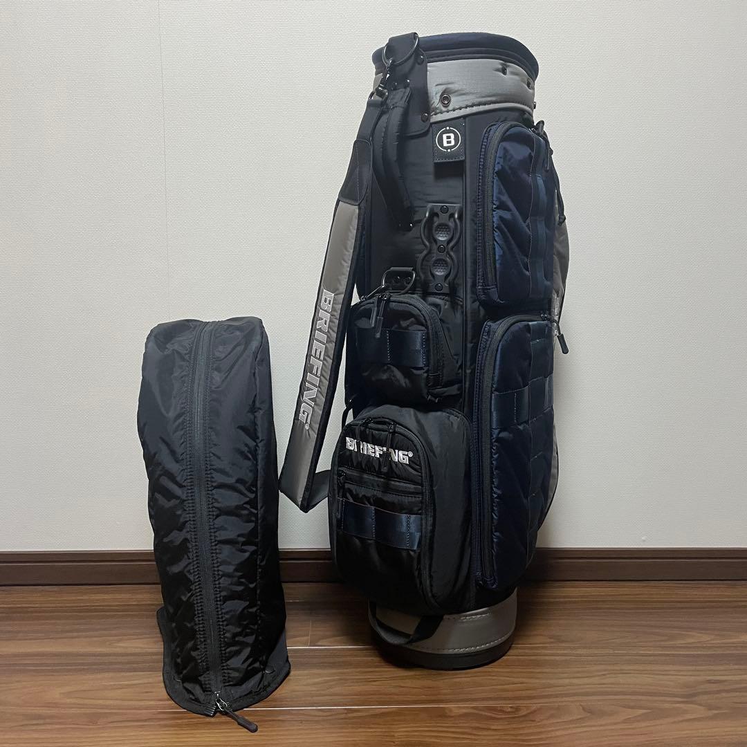 BRIEFING キャディバッグ ネイビー/グレー