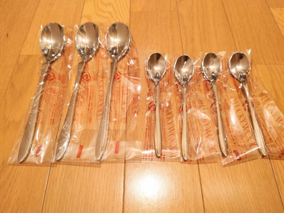 【新品】LUCKYWOOD カトラリーセット 17点