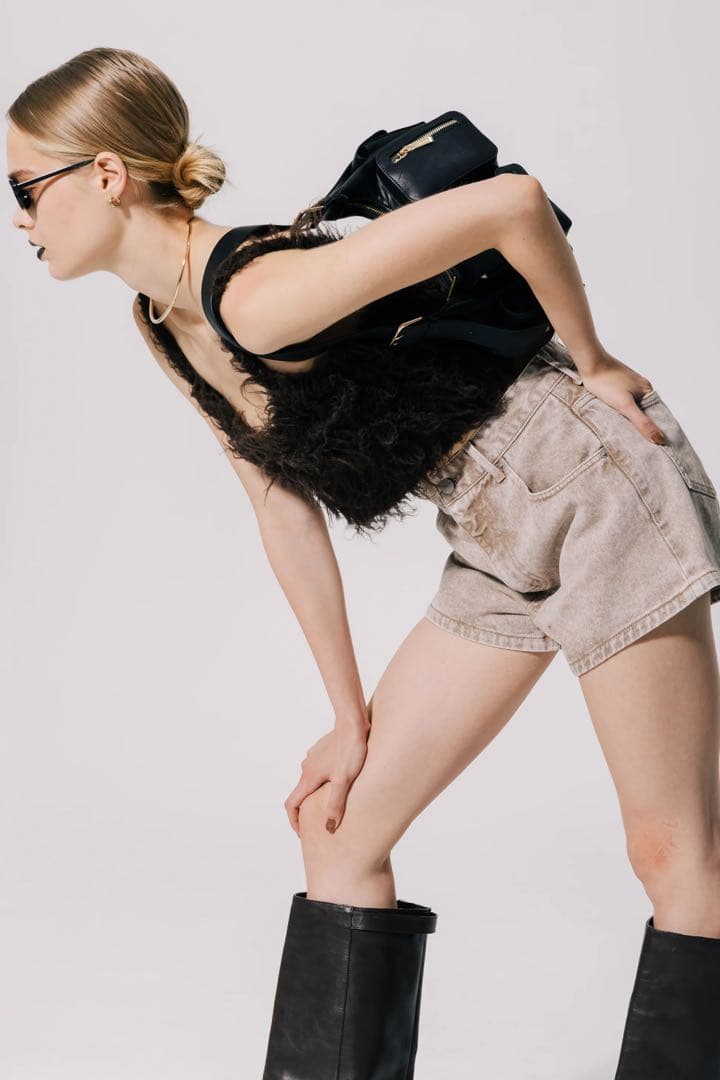 パンツ THE TOE Olympia Short Denim Pants