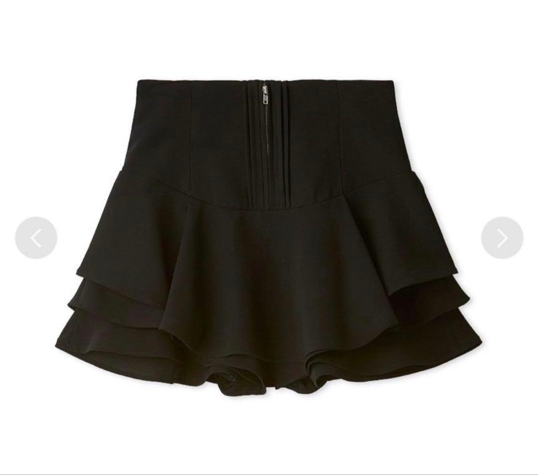 m*様 2025 snidel スナイデル　レイヤードフリルミニスカショーパン