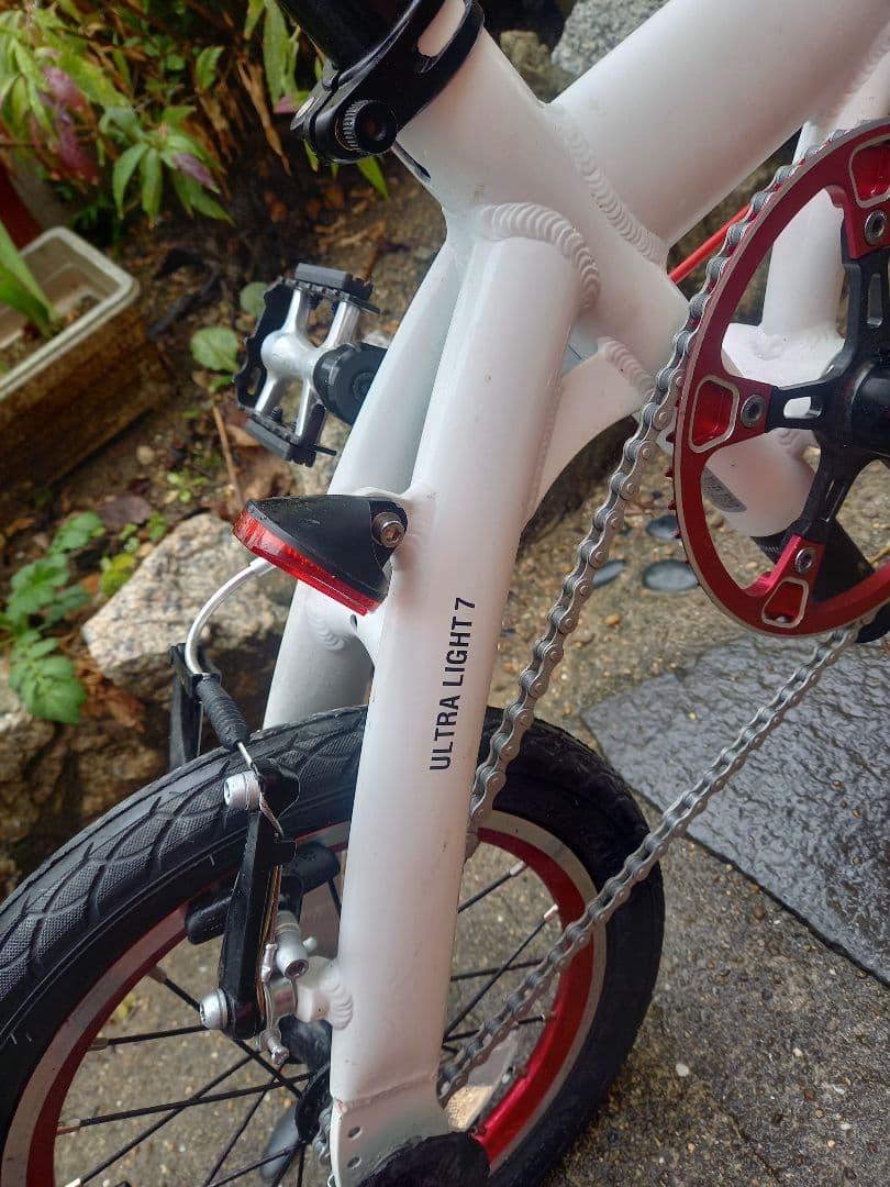 RENULT 折りたたみ自転車 ホワイト14インチ