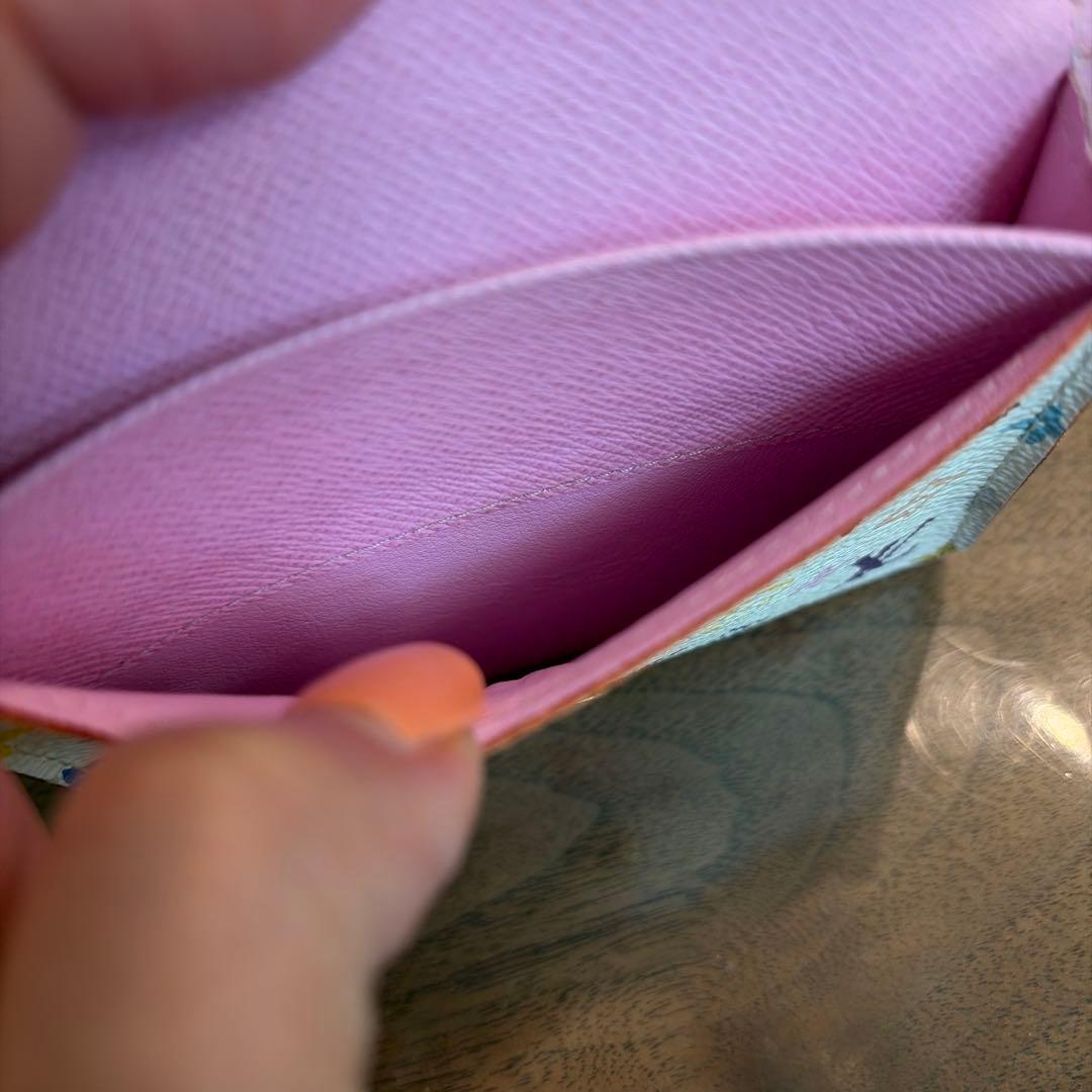 ルイヴィトン モノグラム マルチカラー 名刺入れ カードケース 財布