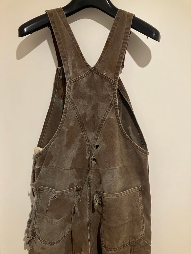 f*i様 激渋　美ボロ　Carhartt ダブルニー　オーバーオール usa製