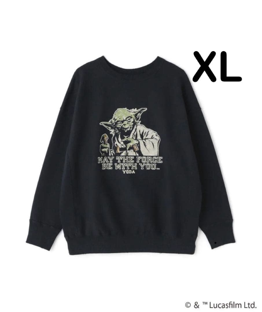 即完品　BOWWOW Yoda sweat サイズXL フロッキープリント