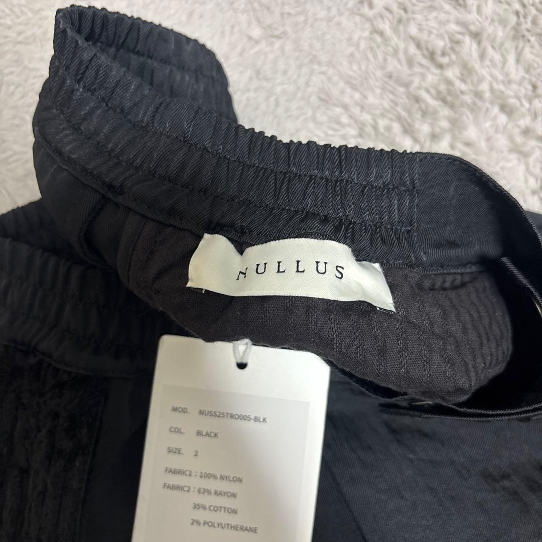 NULLUS ヌルース 25ss INTERTWINED TROUSERS 黒