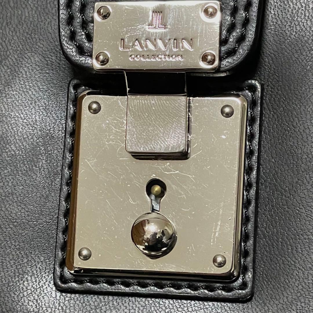 ランバンコレクション ビジネスバッグ 2way ダレスバッグ A4収納 本革 黒