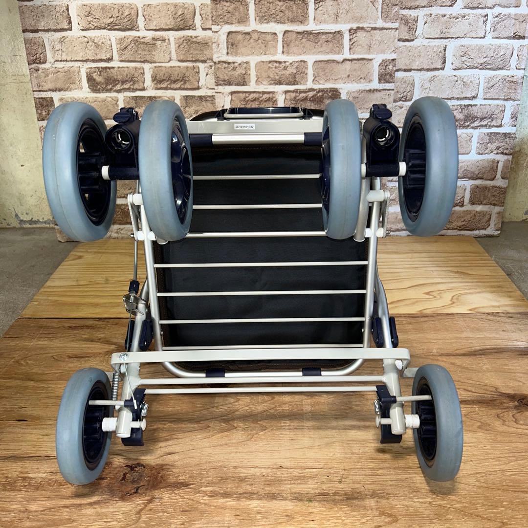 ユーバ産業 シルバーカー ショッピングカート スワレル イエロー 花柄