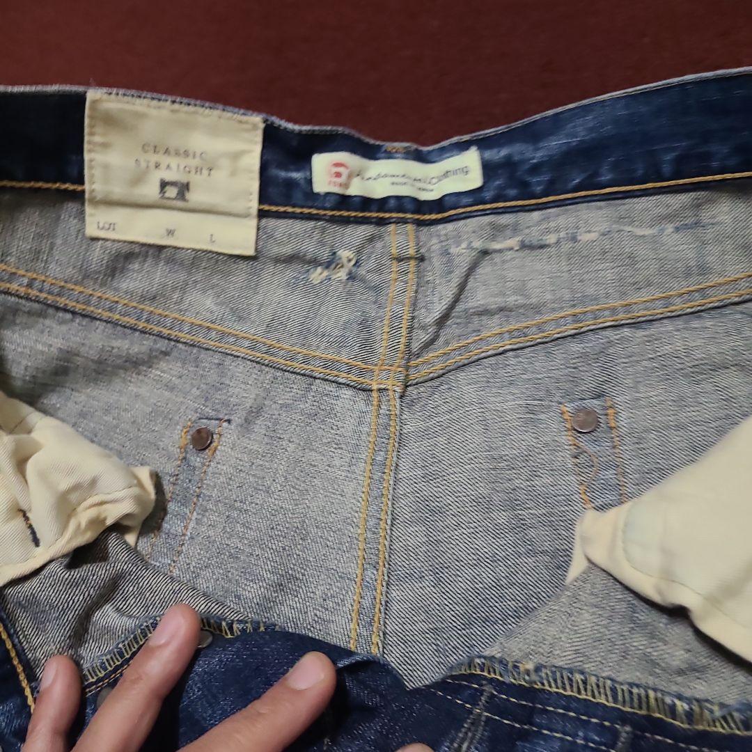 fdmlリメイククラッシュデニムw32セルビッジ