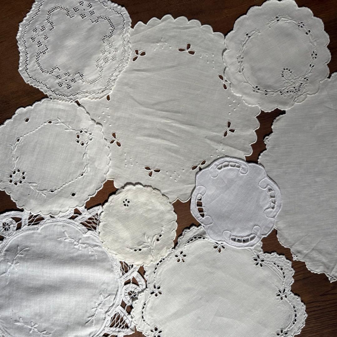 フランスアンティークஐ⋆*可愛いドイリー大小セット❤︎