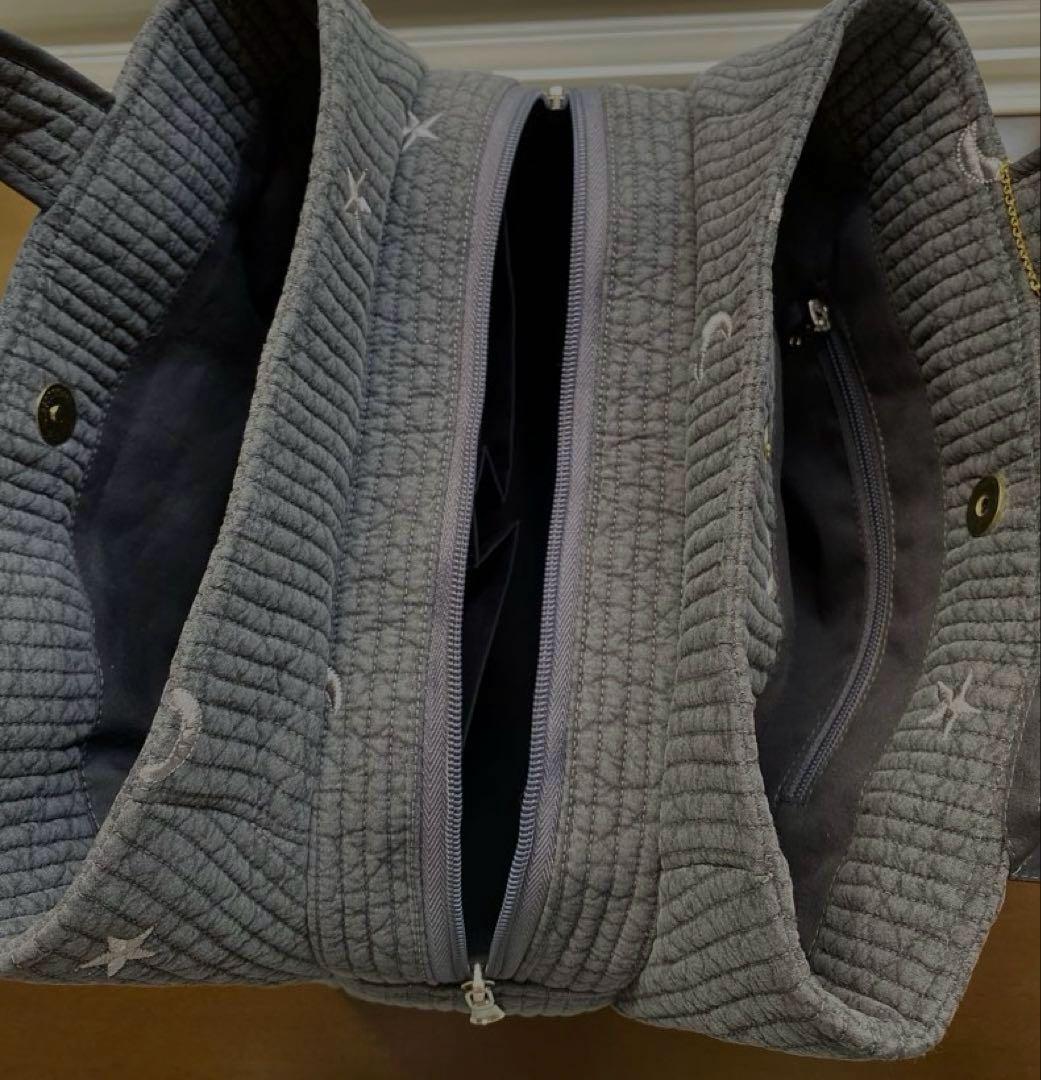 KORO　ダークグレー×ムーンスター　3ルームズバッグ　ヌビ バッグ