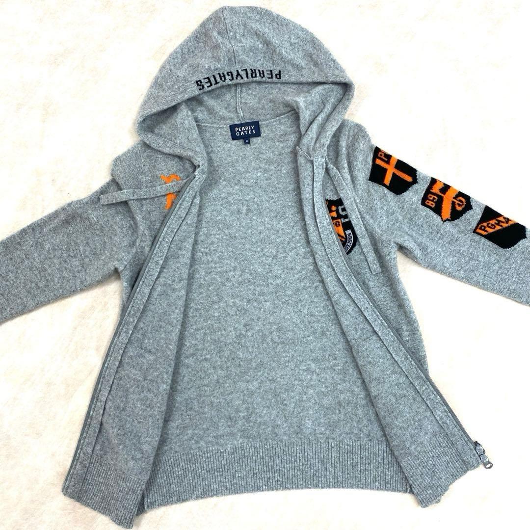 【お値下】PEARLY GATES パーリーゲイツ　カシミヤニットジップパーカー