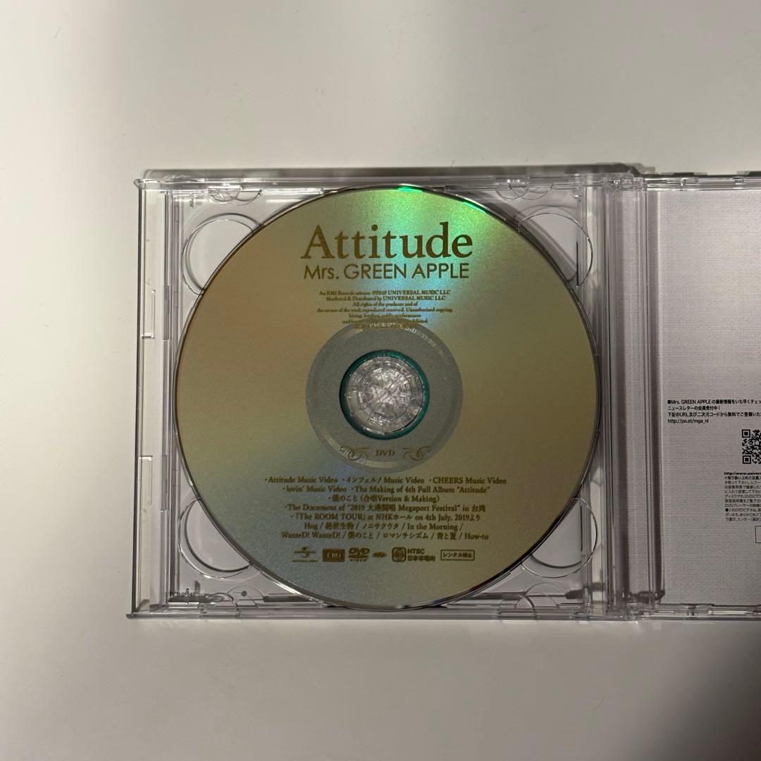 Mrs. GREEN APPLE Attitude 初回限定盤 正規品