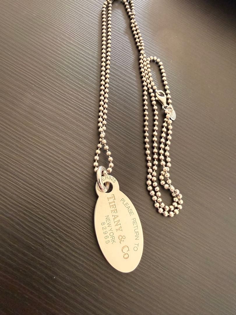 専用TIFFANYリターントゥオーバル シルバーロングボールチェーンネックレス