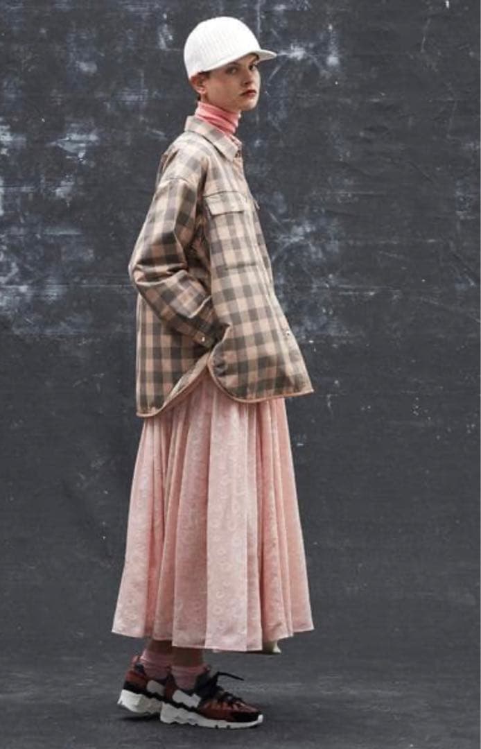 うさぎDrawer ドゥロワー ブロック チェック パディング ジャケット