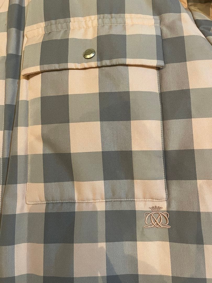 うさぎDrawer ドゥロワー ブロック チェック パディング ジャケット