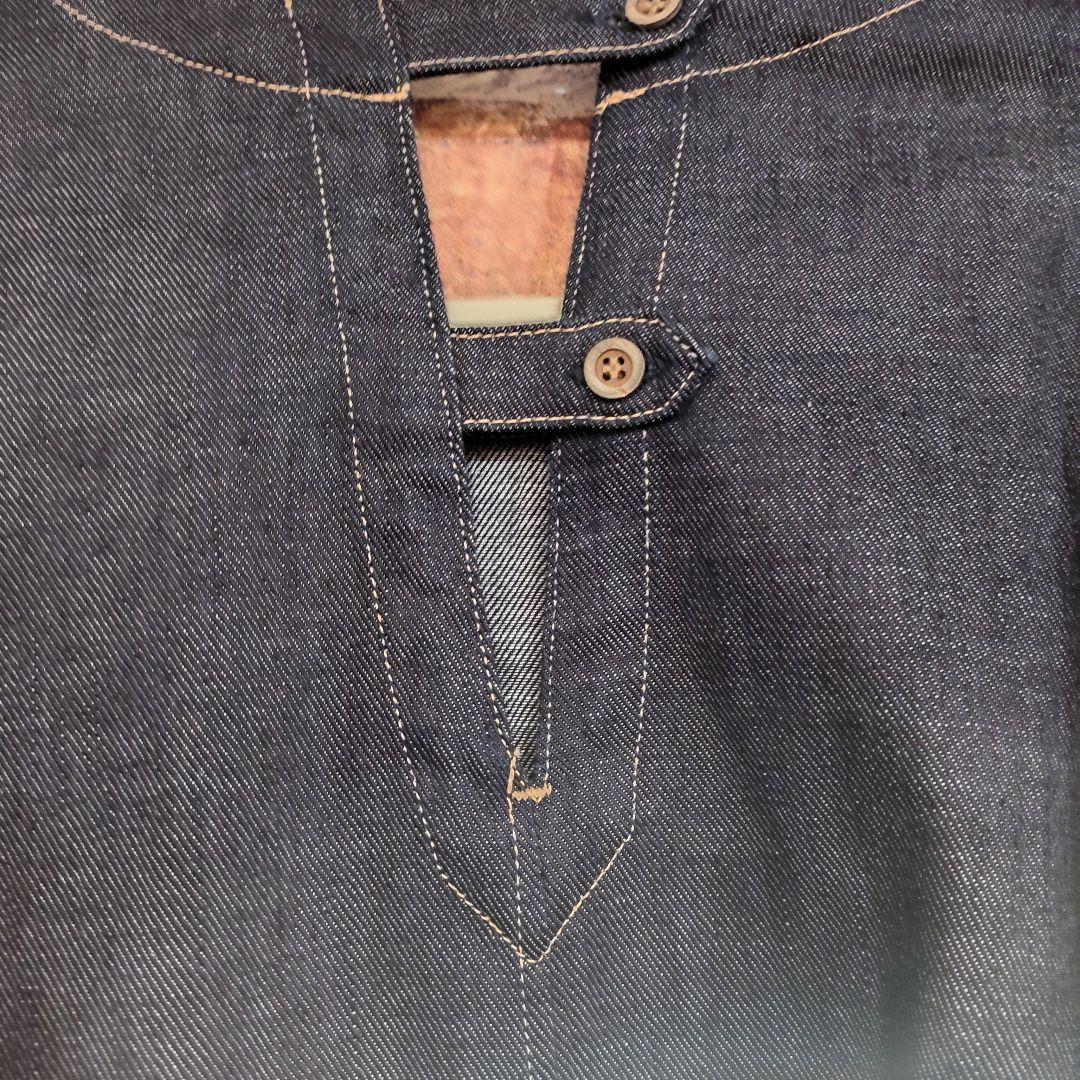 45R プチデニムのパプブリッジワンピース