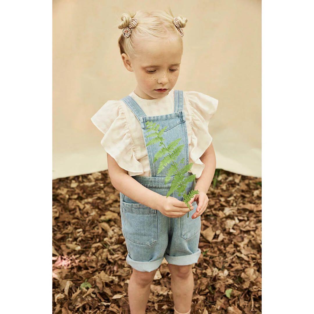 ロンパース・カバーオール soorploom Charlie shortall denim 2y