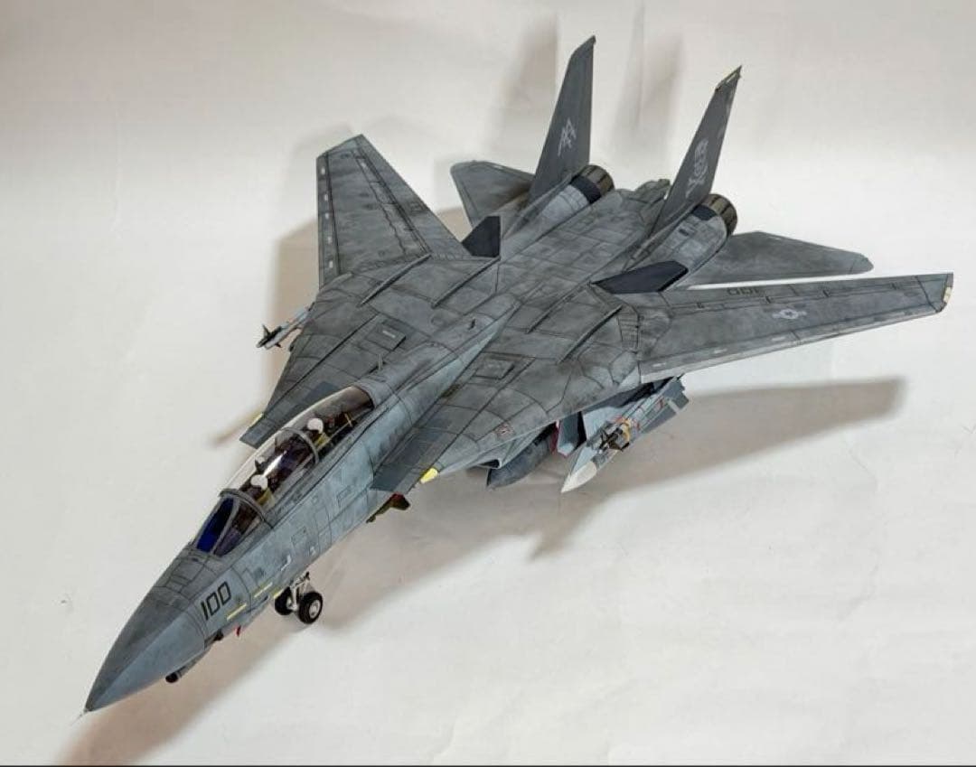 タミヤ 1/48 ジョリーロジャース仕様F-14D トムキャット 完成品