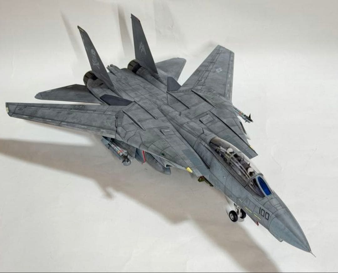 タミヤ 1/48 ジョリーロジャース仕様F-14D トムキャット 完成品