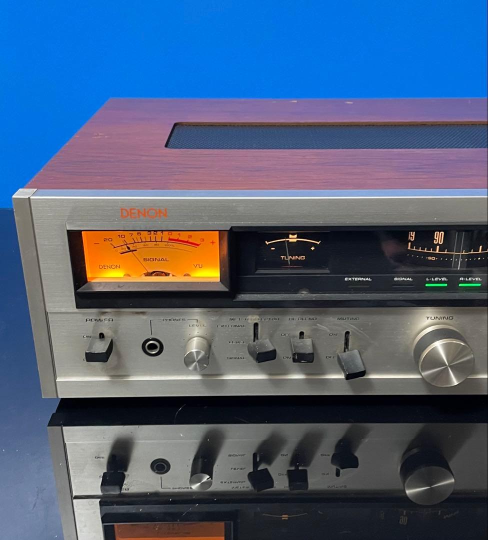 DENON FMチューナー　TU-500 通電のみ　現状品