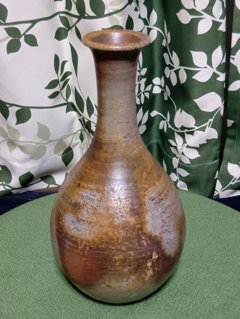 備前焼 老舗窯元(桃蹊堂) 代 17代陶芸家 木村 桃山 作 花瓶