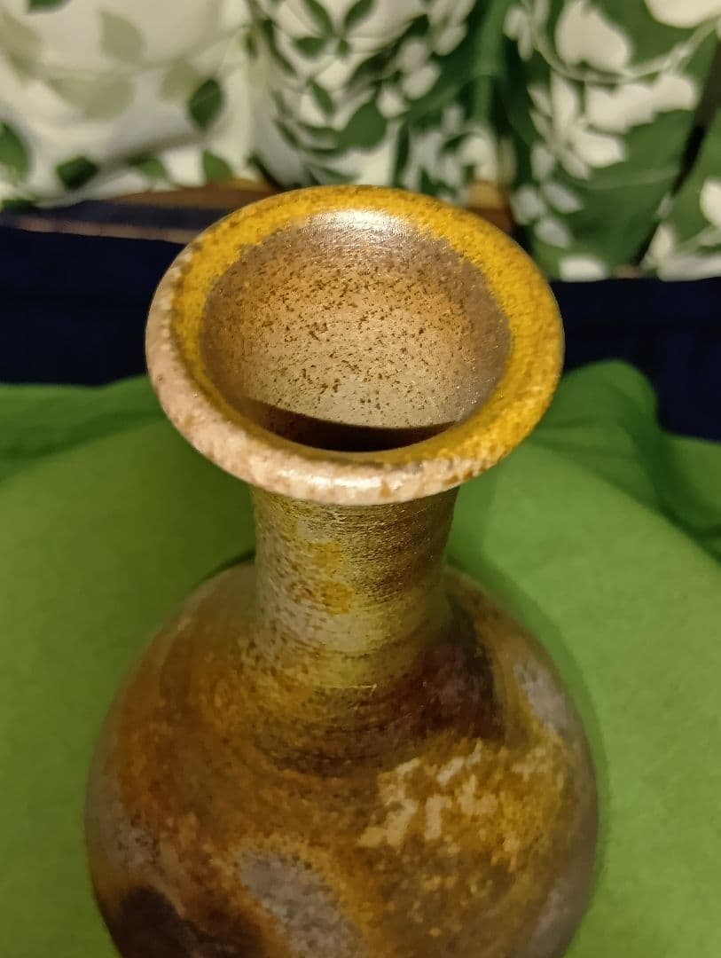 備前焼 老舗窯元(桃蹊堂) 代 17代陶芸家 木村 桃山 作 花瓶