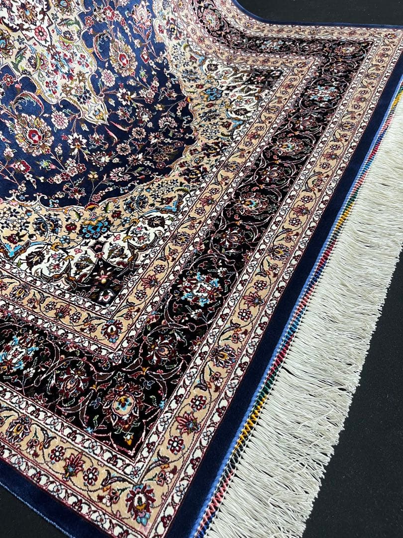 最高級 ペルシャ絨毯シルク イラン クム産 101×152cm 約225万ノット