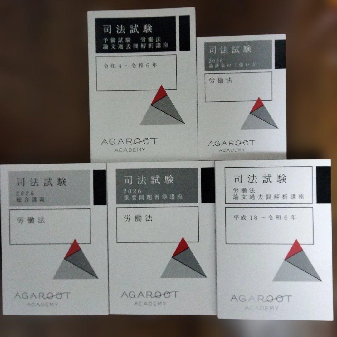 アガルート　司法試験　選択科目 2026　 労働法 総合講義・重要問題習得講座