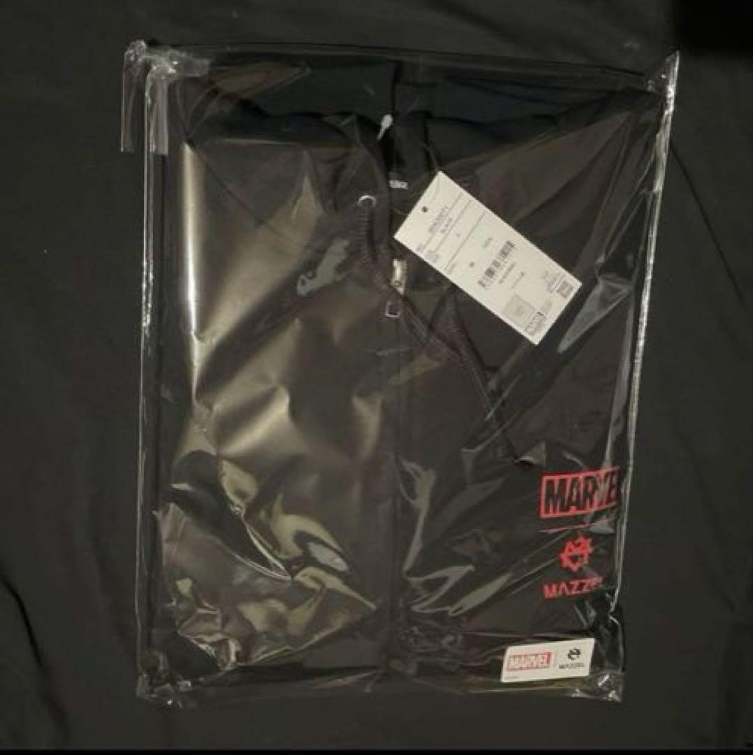 MARVEL × MAZZEL コラボ ジップパーカー 黒 L ☆ 匿名配送