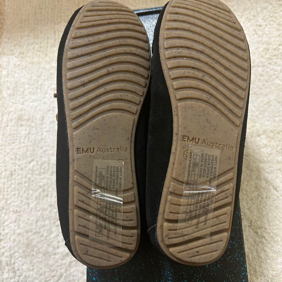 【新品】EMU Australia ブラックモカシン