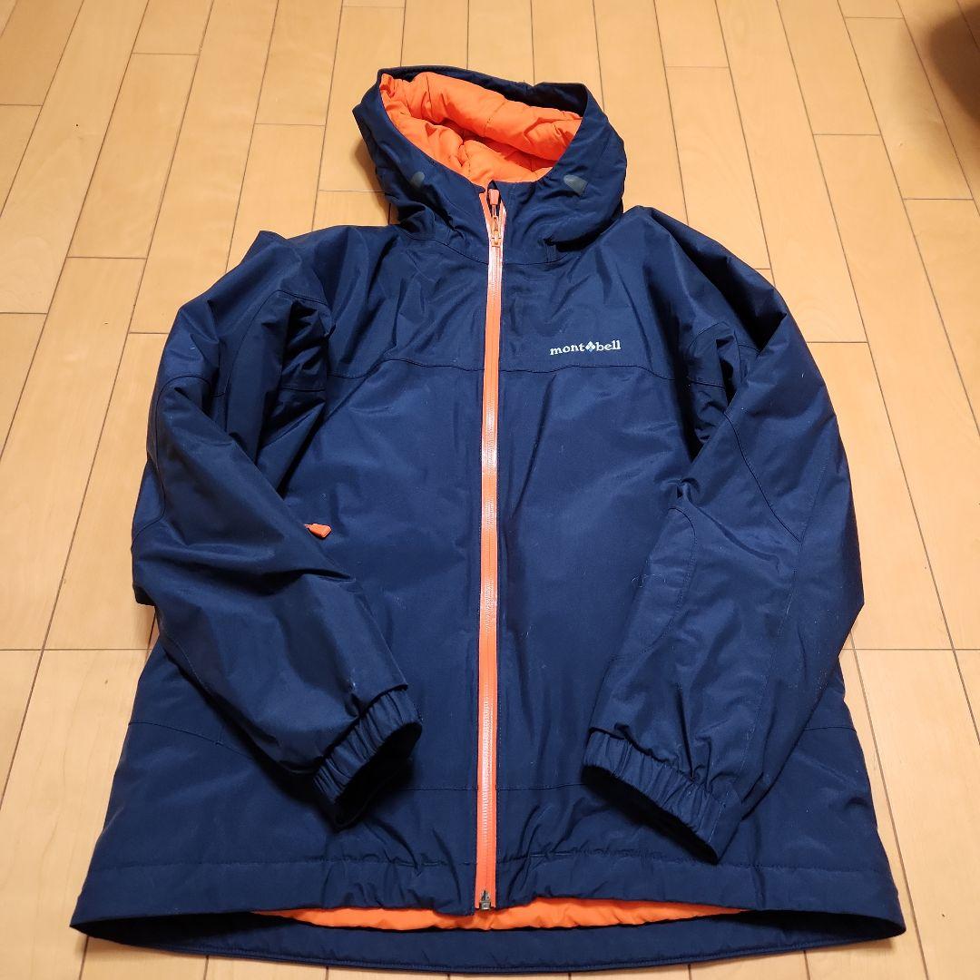 mont-bell 子ども用ウェア 160 ネイビー/オレンジ
