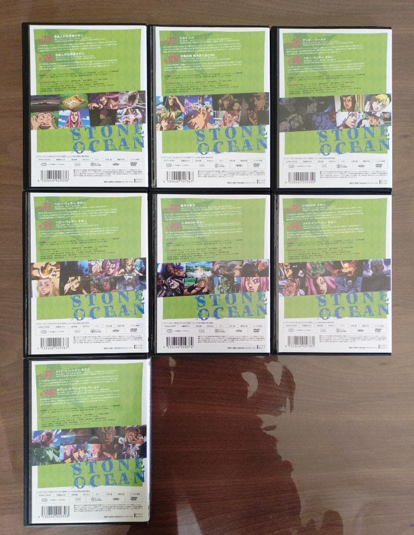 ジョジョの奇妙な冒険 ストーンオーシャン　 DVD 　全19巻