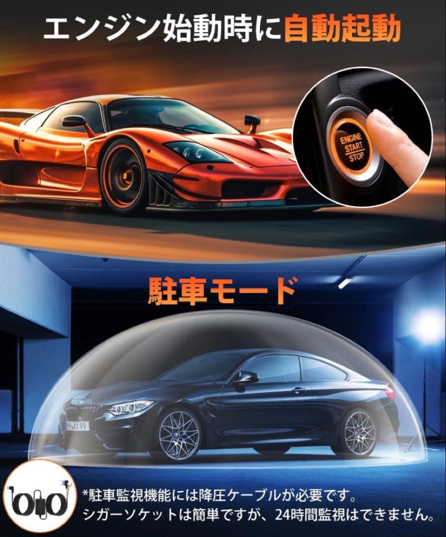 ドライブレコーダー ミラー型2026年進化・4K HD11インチIPS大画面