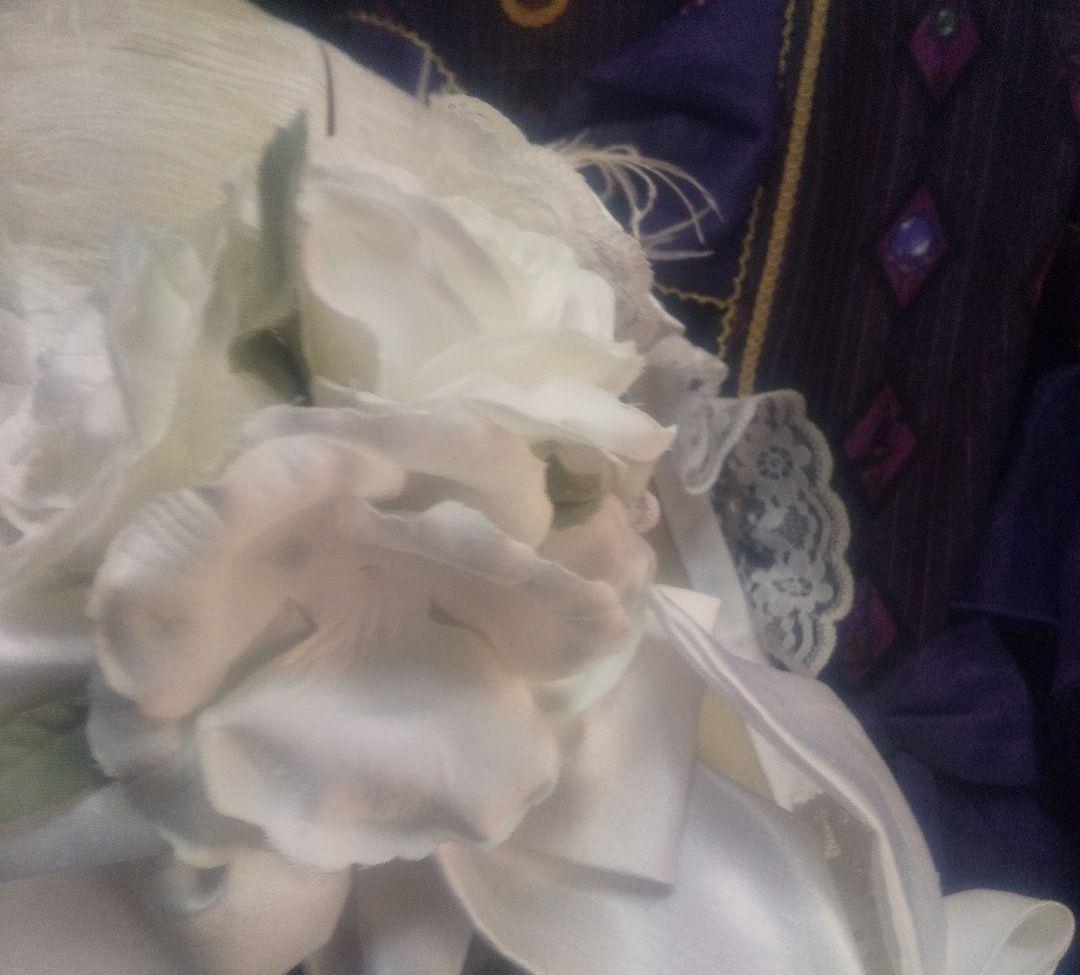 triplefortune トリプルフォーチュン ローズ リボン ボンネット 白