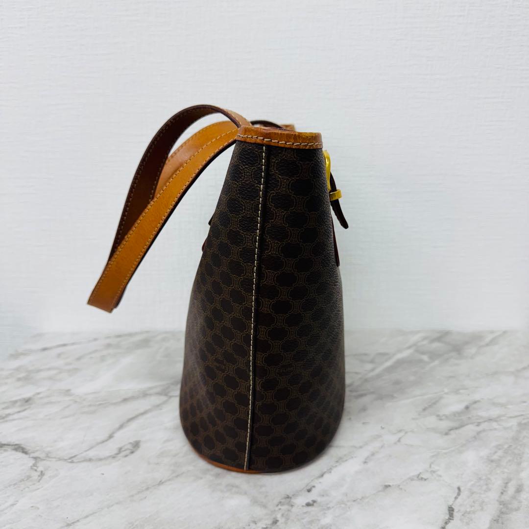 ✨CELINE✨セリーヌ✨マカダム柄✨レザー✨ブラウン✨トートバッグ✨