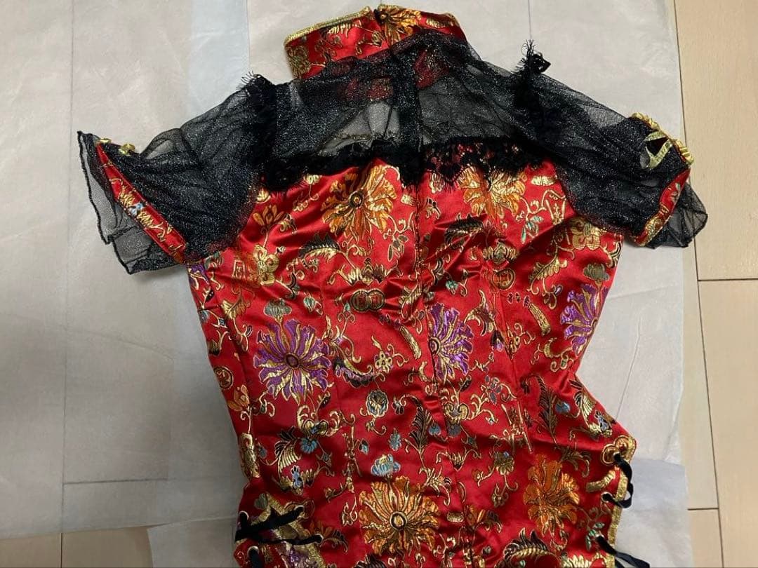 牡*丹様 レディローズディープスリットチャイナ　シスルコラボ マリームーン 10