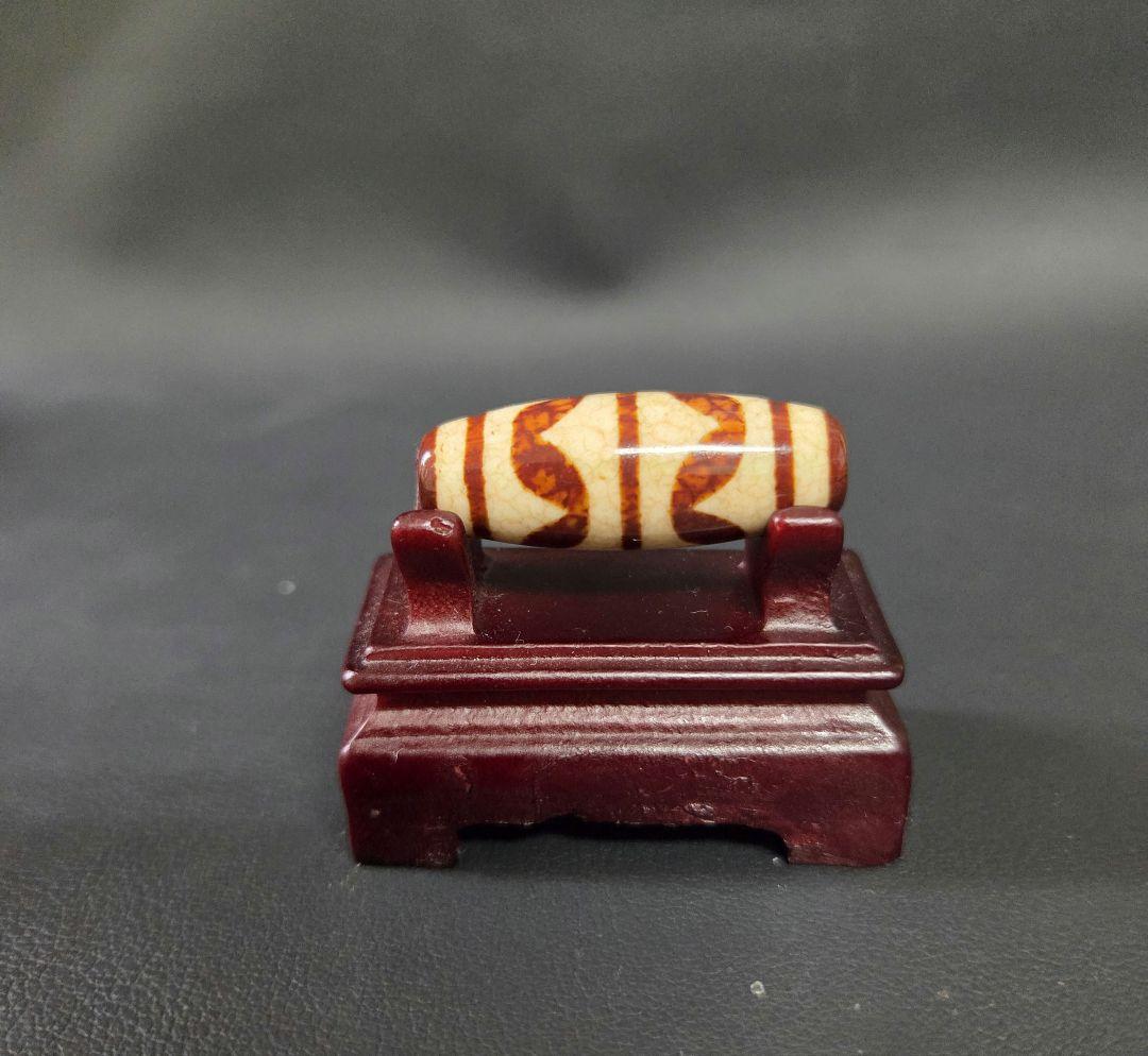 955　専用です。　上肯　双虎牙天珠　龍紋　希少　dzibeads！