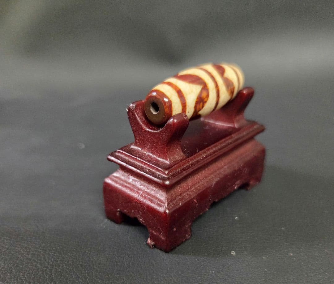 955　専用です。　上肯　双虎牙天珠　龍紋　希少　dzibeads！