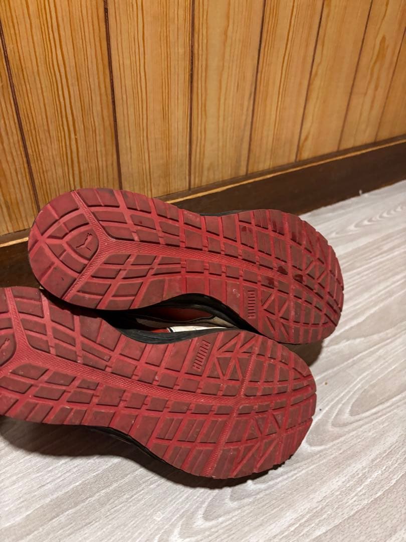 PUMA 赤 ハイカット安全靴 ベルクロ