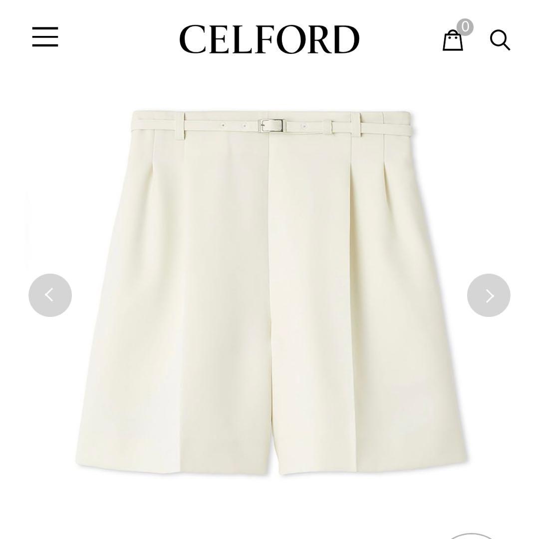 【美品】CELFORD♡ベルト付きハイウエストショートパンツ　2025ss