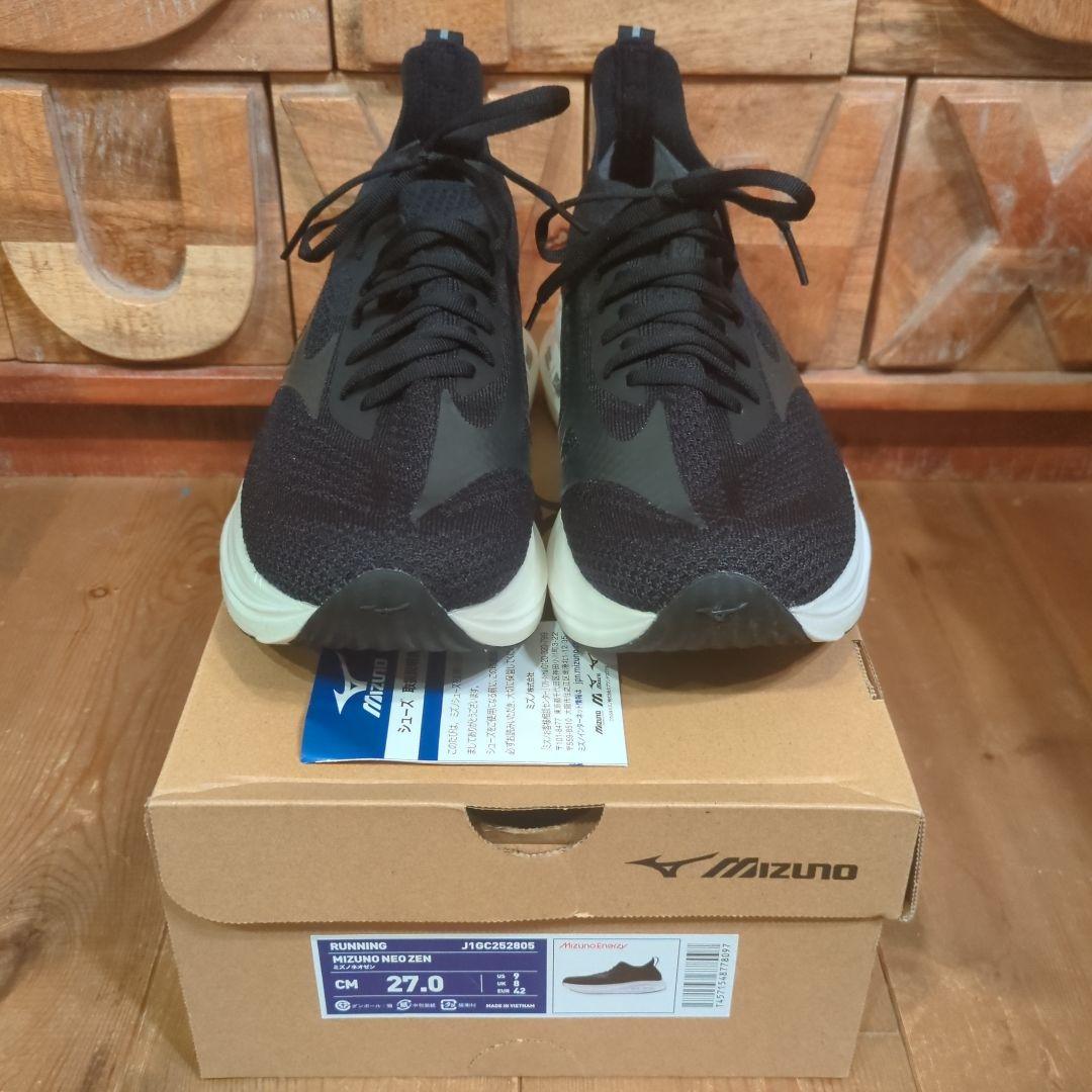 限定セール中！ Mizuno ネオ ゼン ランニングシューズ ブラック 27.0