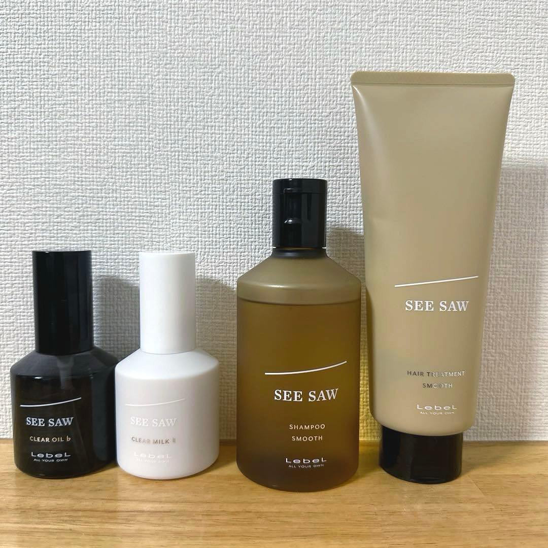 SEE SAW スムース シャンプー＆トリートメント クリアオイル クリアミルク