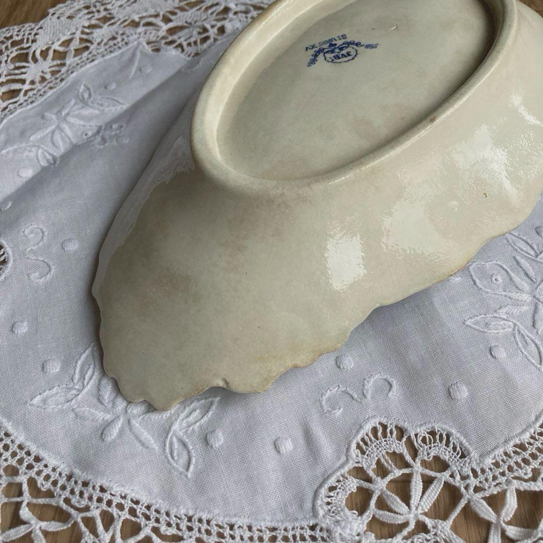 ♪フランスアンティーク ヴェイヤールボルドー シェル ラヴィエ プレート前菜皿